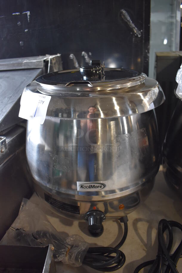 BRAND NEW! KoolMore SK-SS-3G Stainless Steel Commercial Countertop Soup Kettle Food Warmer. 110 Volts, 1 Phase. Tested and Working!