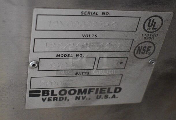 BRAND NEW! Bloomfield Model 9016 Stainless Steel Commercial Countertop Single Burner Coffee Machine w/ Hot Water Dispenser. 120/240 Volts, 1 Phase. 8x21x19 - Image 6 of 6