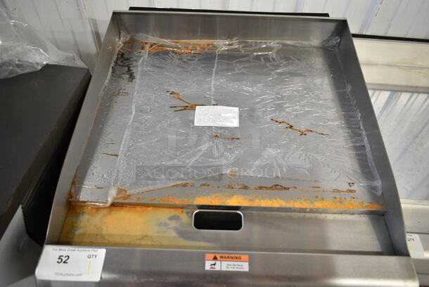 BRAND NEW SCRATCH AND DENT! Cooking Performance Group CPG 351GTCPG24NL Stainless Steel Commercial 24" Gas Countertop Griddle with Flame Failure Protection and Thermostatic Controls. 60,000 BTU - Image 7 of 8
