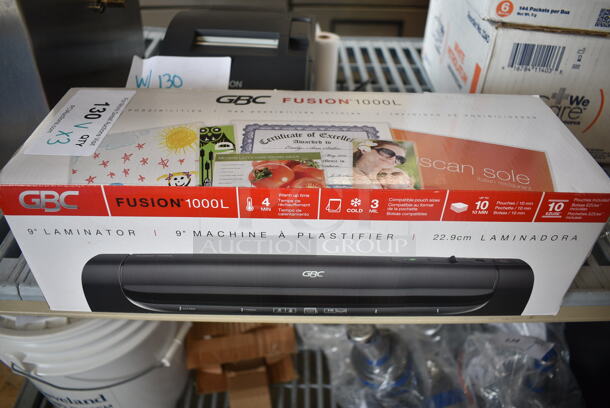 3 BRAND NEW SCRATCH AND DENT! Items; Epson M188B Receipt Printer, Swingline 74133 Smarttouch 20 Low Force Punch, Swingline GBC 1703072 Fusion 1000L 9" Laminator. 3 Times Your Bid! - Image 8 of 9