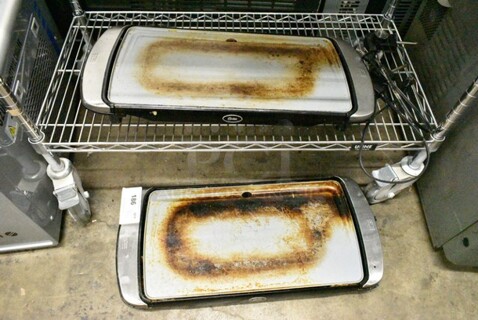 2 Oster CKSTGRFM20-TECO Metal Countertop Electric Powered Griddle. 2 Times Your Bid! 