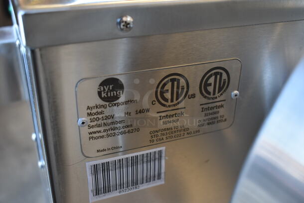 BRAND NEW SCRATCH AND DENT! Ayr King M101-120 Stainless Steel Commercial Meat Tumble Marinator. 100-120 Volts, 1 Phase. Tested and Working! - Image 5 of 5
