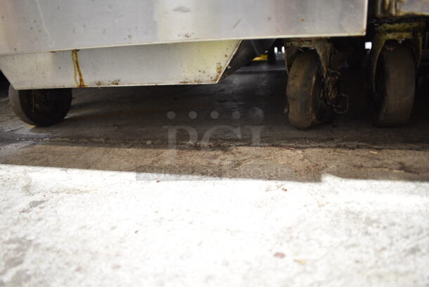 BKI FKM-F Stainless Steel Commercial Floor Style Pressure Fryer on Commercial Casters. 208 Volts, 3 Phase.  - Image 3 of 7