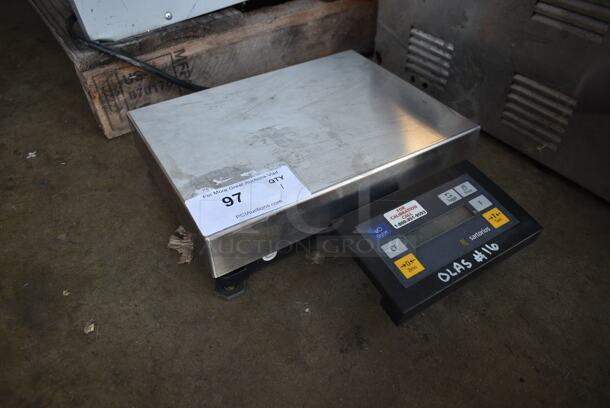 Sartorius EB3DCB-1 Metal Countertop Food Portioning Scale. Cannot Test Due To Missing Power Cord - Image 2 of 7