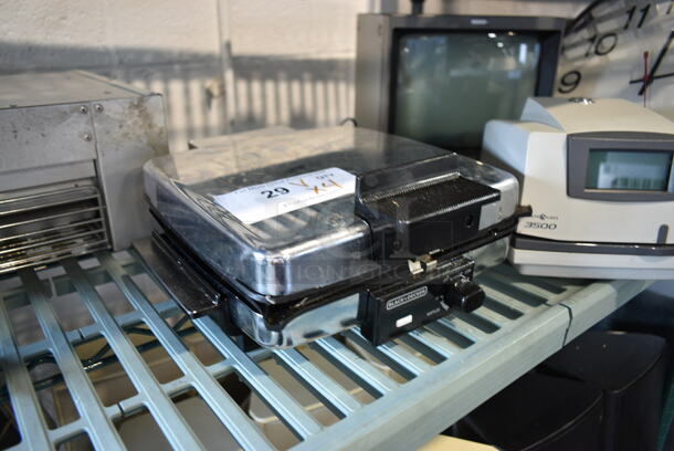 4 Various Items Including Time Clock. Monitor, Clock and Black & Decker Panini Press. 4 Times Your Bid! - Image 2 of 12