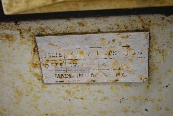 Metal Commercial Floor Style Dough Sheeter. 220 Volts, 1 Phase.  - Image 8 of 8