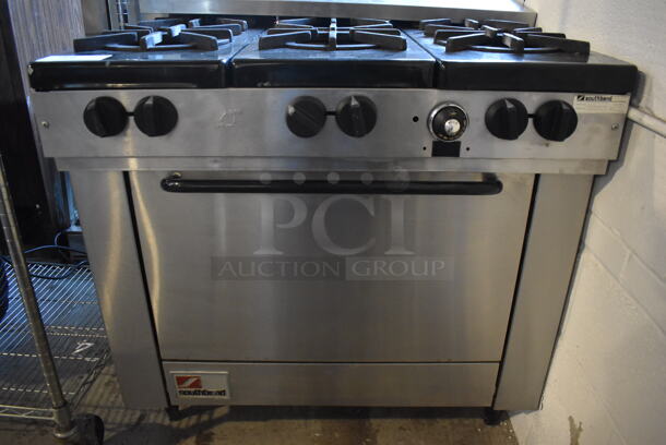 Southbend X336D Stainless Steel Commercial Natural Gas Powered 6 Burner Range w/ Oven and Over Shelf. 37x31x37 - Image 6 of 8