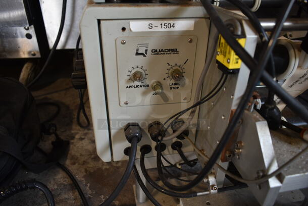 Quadrel TL2 Metal Countertop Semi Automatic Labeling Machine. 120 Volts, 1 Phase. Tested and Working! - Image 7 of 10