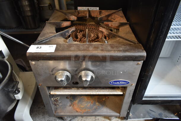 Cook Rite ATSP-18 Stainless Steel Commercial Countertop Natural Gas Powered Single Burner Stock Pot Range. - Image 1 of 9