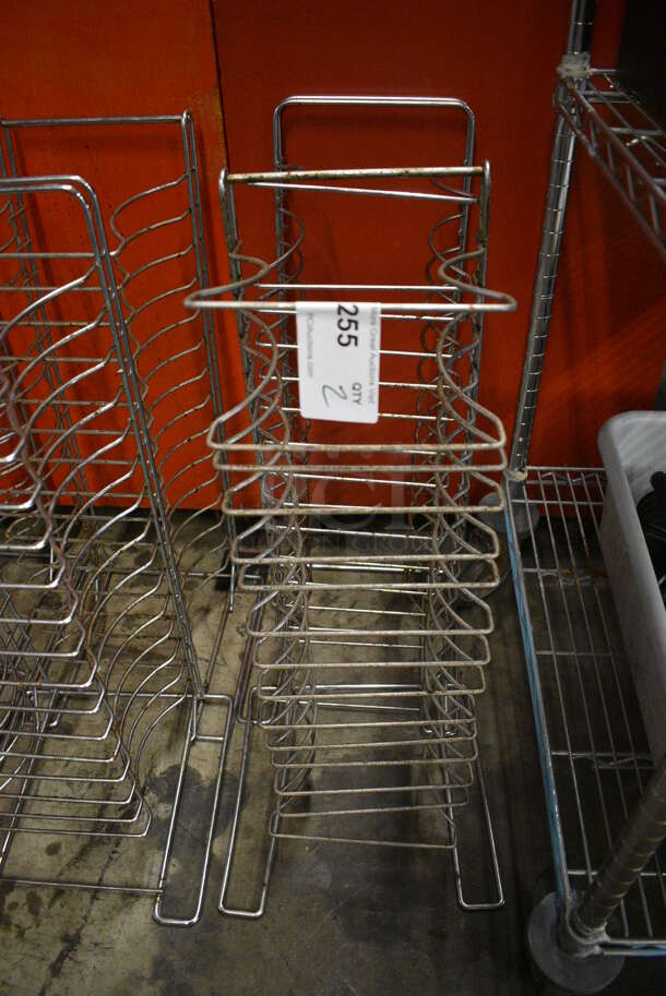 2 Metal Countertop Pizza Pan Racks. 12x12x27.5. 2 Times Your Bid!