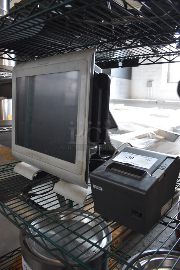 Par M7700 15" POS Monitor w/ Epson M129H Receipt Printer - Image 2 of 6