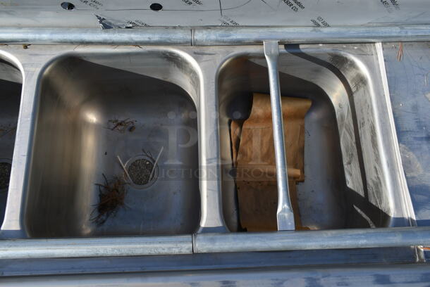 BRAND NEW SCRATCH AND DENT! Eagle 414-16-3-18 Three 16" Bowl Stainless Steel Commercial Compartment Sink with Two 18" Drainboards - Image 4 of 6