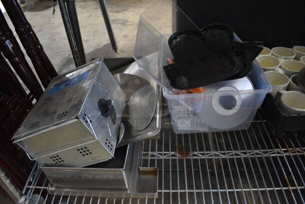 ALL ONE MONEY! Lot of Various Items Including Poly Mugs, Metal Pieces, Condiments Sign and Cleaner! - Image 5 of 5