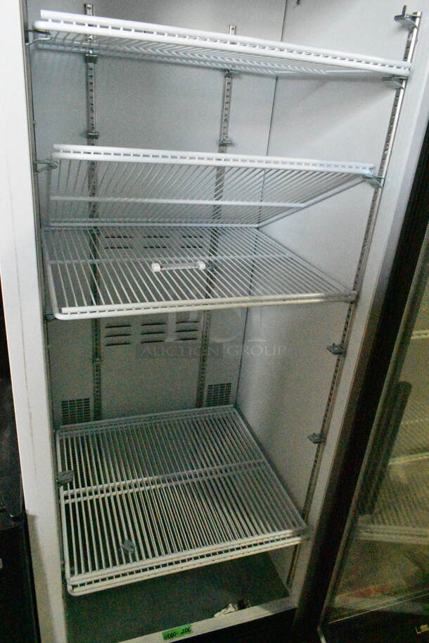 2019 Habco SE18 Metal Commercial Single Door Reach In Cooler Merchandiser w/ Poly Coated Racks. 115 Volts, 1 Phase. Tested and Working! - Image 4 of 5
