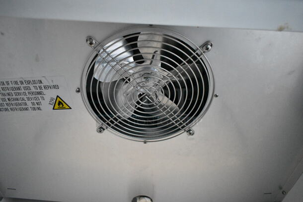 Avantco 178A19FHC Stainless Steel Commercial Single Door Reach In Freezer w/ Poly Coated Racks on Commercial Casters. 115 Volts, 1 Phase. Tested and Working! - Image 6 of 8
