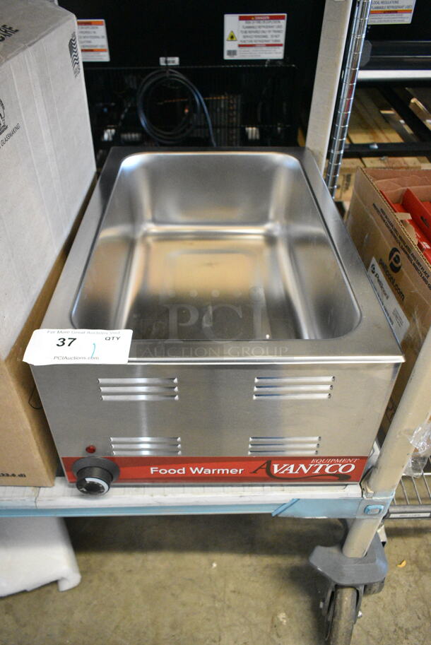 BRAND NEW SCRATCH AND DENT! 2024 Avantco 177W50 Stainless Steel 12" x 20" Full Size Electric Countertop Food Warmer. 120 Volts, 1 Phase. Tested and Working! - Image 1 of 5