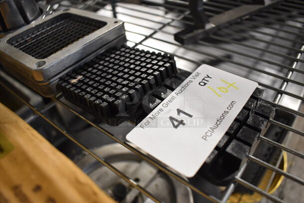 ALL ONE MONEY! Lot of Wedger Blade, Vegetable Cutter Blade and 2 Black Poly Pushers. Includes 3.25x3.25x1 - Image 2 of 4