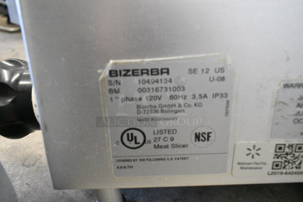 Bizerba SE 12 US Stainless Steel Commercial Countertop Meat Slicer. 120 Volts, 1 Phase. Tested and Working! - Image 3 of 5