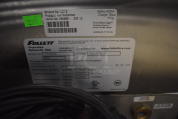 Follett 12CI400A Symphony Series Stainless Steel Commercial Countertop Ice Machine w/ Ice and Water Dispenser. 115 Volts, 1 Phase. 16x23x32 - Image 6 of 7