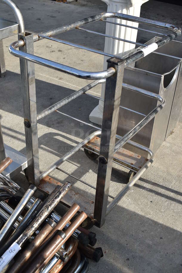 Metal Cart on Commercial Casters. 26x15x33 - Image 4 of 4