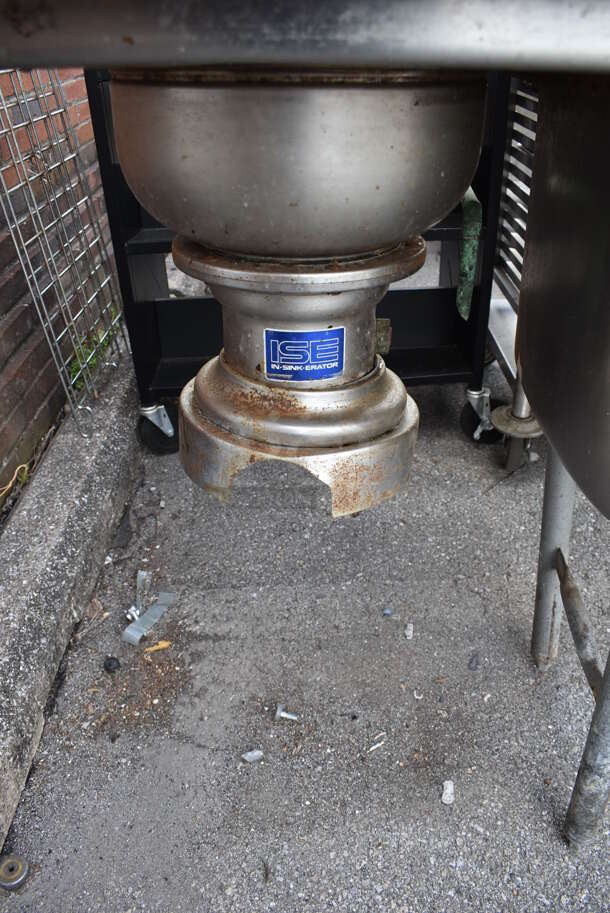 Stainless Steel Commercial 3 Bay Sink w/ Right Side Drain Board, Faucet and Handles. Bays 16x19x13. Drain Board 17x21x1 - Image 3 of 6