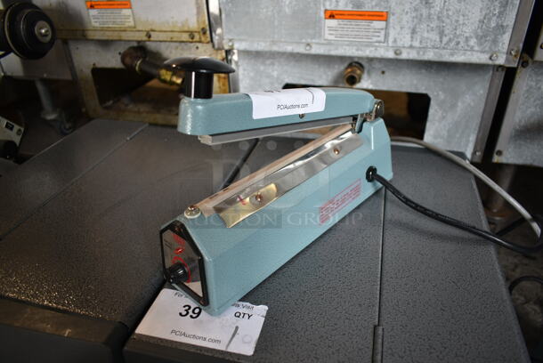Uline H-163 Metal Commercial Countertop Impulse Sealer. 120 Volts, 1 Phase. Tested and Working! - Image 3 of 3