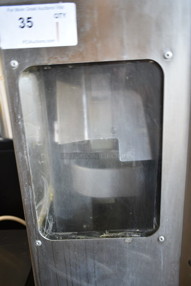 Fresh N Squeeze POS-1 Stainless Steel Commercial Floor Style Automatic Citrus Juicer on Commercial Casters. 120 Volts, 1 Phase. Cannot Test Due To Broken Interlocks - Image 5 of 8