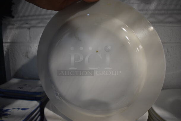 13 White Ceramic Plates. 10.5x10.5x1. 13 Times Your Bid! - Image 3 of 3