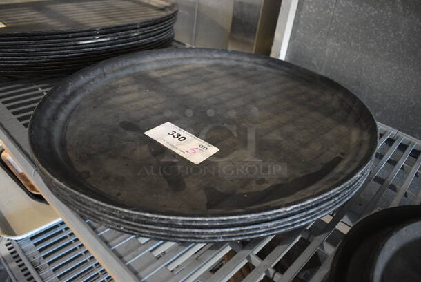 5 Black Oval Serving Trays. 24x19x1. 5 Times Your Bid! - Image 3 of 3