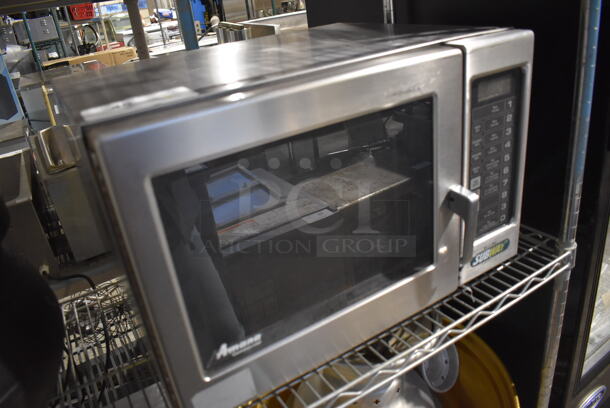 Amana RFS10SW2 Stainless Steel Commercial Countertop Microwave Oven. 120 Volts, 1 Phase. 21.5x19x15 - Image 3 of 7