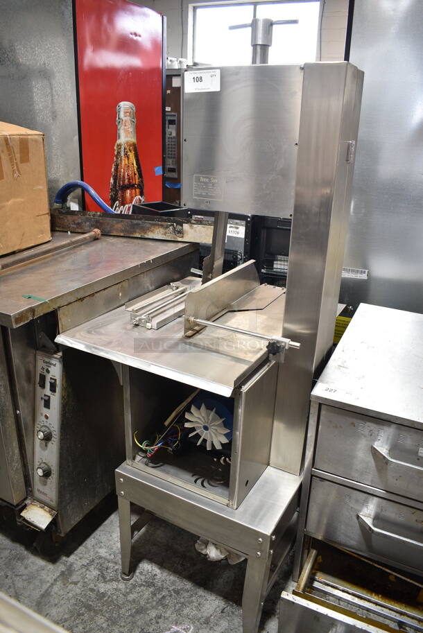HR 300A Stainless Steel Commercial Floor Style Bone Saw. 110 Volts, 1 Phase. Cannot Test Due To Missing Power Cord - Image 1 of 6