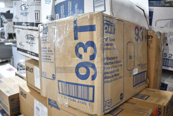 PALLET LOT of 64 BRAND NEW Boxes Including Tork 552120 Towel Dispenser, Tork 473200 Toilet Paper Dispenser, Georgia Pacific 59206 Toilet Paper Dispenser, Twin Toilet Tissue Dispenser, Tork 93T Towel Dispenser, Tork 302030 Towel Dispenser, Georgia Pacific 59210 Toilet Paper Dispenser, Kimberly Clark 0955101 Dispenser, Purell White Soap Dispenser, Sterno Green Wick Chafing Dish Fuel, Kimberly Clark 48857 Dispenser, Bed Risers. 64 Times Your Bid! - Image 8 of 12