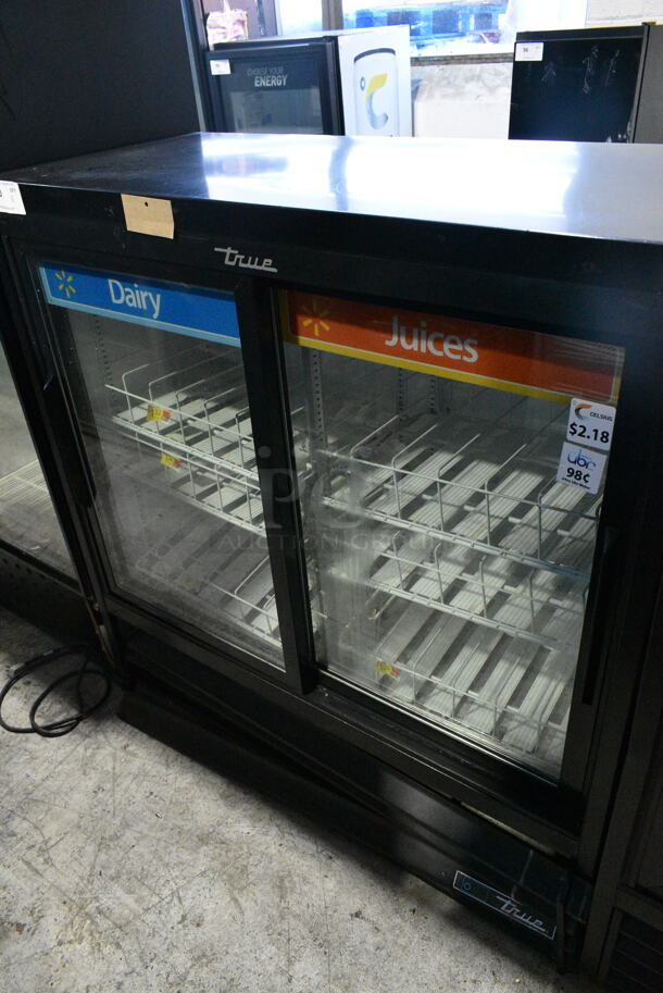 2017 True GDM-41SL-48-HC-LD Metal Commercial 2 Door Reach In Cooler Merchandiser w/ Poly Coated Racks. 115 Volts, 1 Phase. Tested and Working! - Image 1 of 6