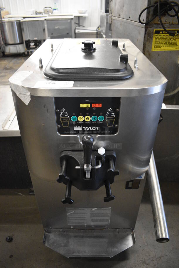 Taylor Model C706-27 Stainless Steel Commercial Air Cooled Single Flavor Soft Serve Ice Cream Machine. 208-230 Volts, 1 Phase. 22x32x40
