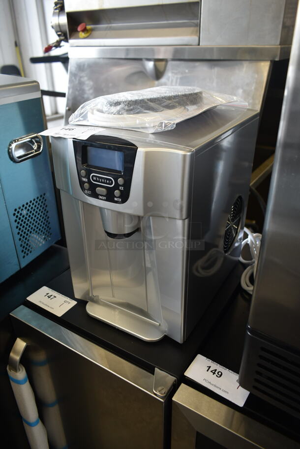 BRAND NEW SCRATCH AND DENT! Whynter IDC-221SC Metal Countertop Direct Connection Ice Maker and Water Dispenser. 115 Volts, 1 Phase. Tested and Working! - Image 2 of 4
