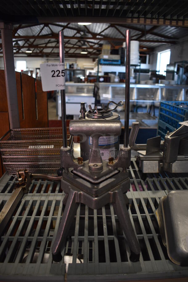 Metal Commercial Countertop Vegetable Cutter. 8x8x19 - Image 1 of 3
