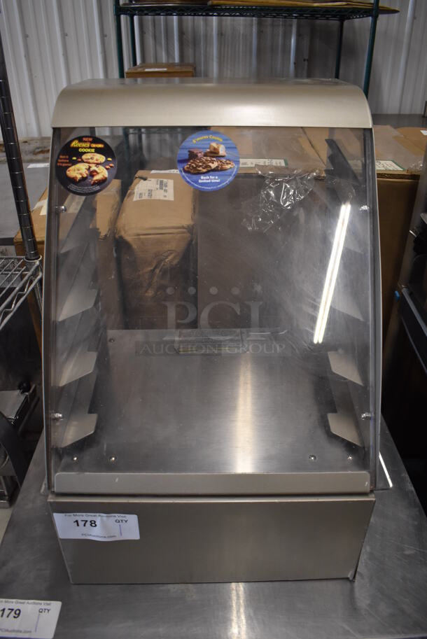Nemco Brown Metal Countertop Dry Cookie Merchandiser. 15.5x18x23.5