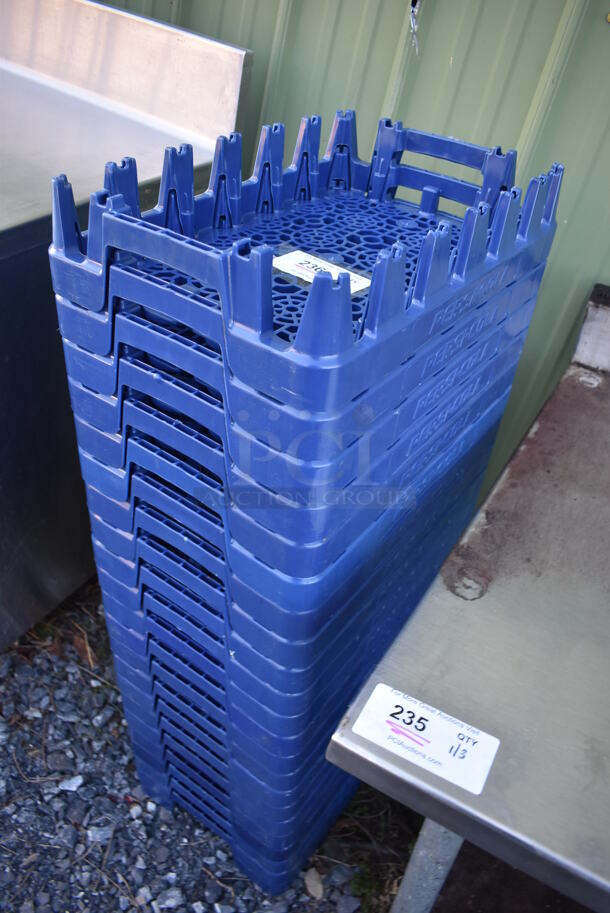 ALL ONE MONEY! Lot of 22 Blue Poly Bins. 12.5x19x4 - Image 2 of 3