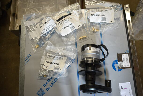 BRAND NEW SCRATCH AND DENT! Lot of M3P4 Unit, Cooking Performance Group 351302150190 #51 Burner Orifice, Cooking Performance Group 351302150189 #50 Burner Orifice, Cooking Performance Group 351302150193 #54 Griddle Orifice, Cooking Performance Group 351302130447 Liquid Propane Pilot. - Image 2 of 12