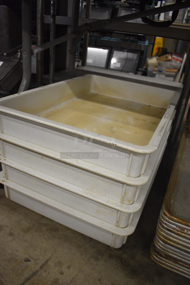 4 White Poly Dough Bins. 18x26x3. 4 Times Your Bid! - Image 3 of 3