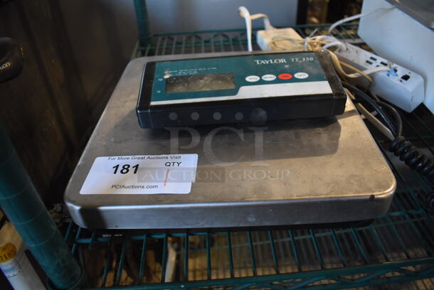 Taylor TE150 Metal Countertop Food Portioning Scale. 12x12x2.5. Tested and Working! - Image 4 of 4