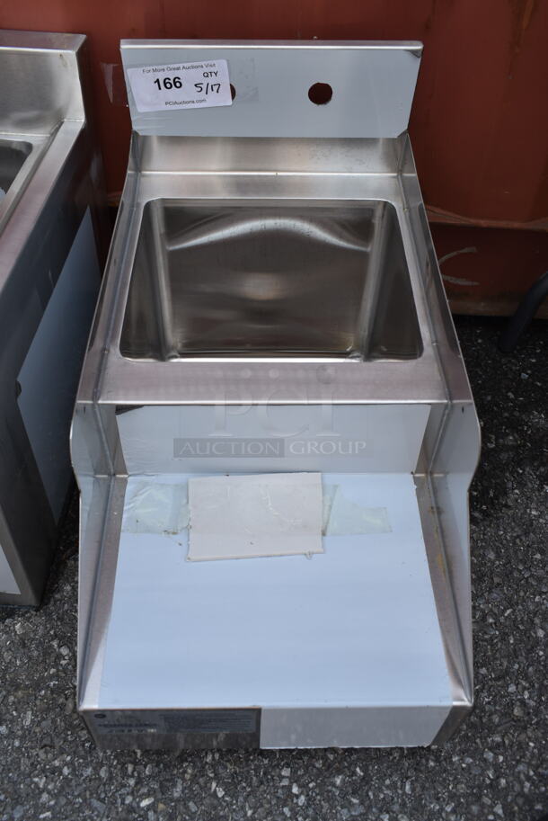 BRAND NEW SCRATCH AND DENT! Advance Tabco SL-RS-12 Stainless Steel Blender Station with Dump Sink. No Legs.  - Image 2 of 5