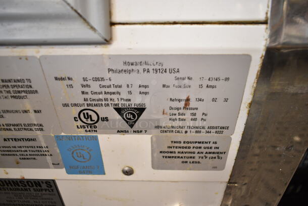 Howard McCray SC-CDS35-6 Stainless Steel Commercial Deli Display Case Merchandiser. 115 Volts, 1 Phase. Cannot Test Due To Missing Power Cord - Image 6 of 6