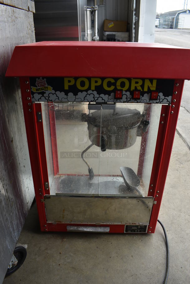 Carnival King Model 382PM30R Metal Commercial Countertop Popcorn Machine. 110 Volts, 1 Phase. 22x16.5x30. Tested and Working! - Image 3 of 4