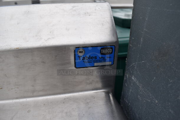 Stainless Steel Table w/ Back Splash and Metal Under Shelf. 60x31x41 - Image 7 of 8