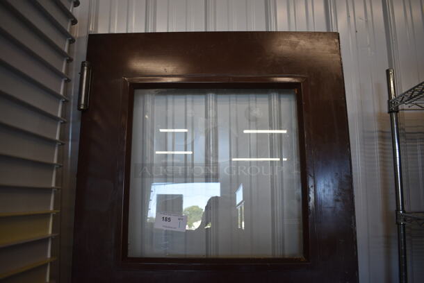 Wood Pattern Door w/ Swinging Hinges. 36x5x83 - Image 2 of 4