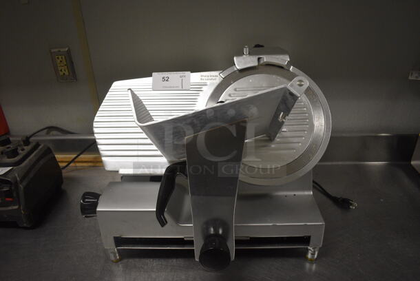 Avantco SL300C Stainless Steel Commercial Countertop Automatic Meat Slicer / Blade Sharpener. 110-120 Volts, 1 Phase. 24x20x19. Item Was in Working Condition on Last Day of Business. (kitchen) - Image 1 of 10