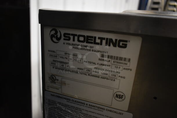 2016 Stoelting SF121-38I2 Stainless Steel Commercial Countertop Air Cooled 2 Flavor w/ Twist Soft Serve Ice Cream Machine w/ Mixing Head Attachment. 208-240 Volts, 1 Phase. - Image 5 of 5