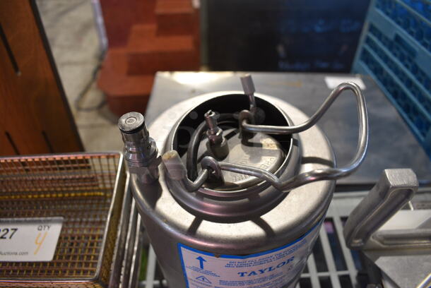 Taylor Metal Canister. 6x6x11 - Image 3 of 4