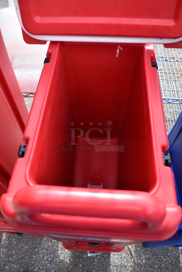 2 Cambro 500LCD Red Poly Insulated Beverage Holder Dispensers. 9x16.5x24. 2 Times Your Bid! - Image 4 of 12